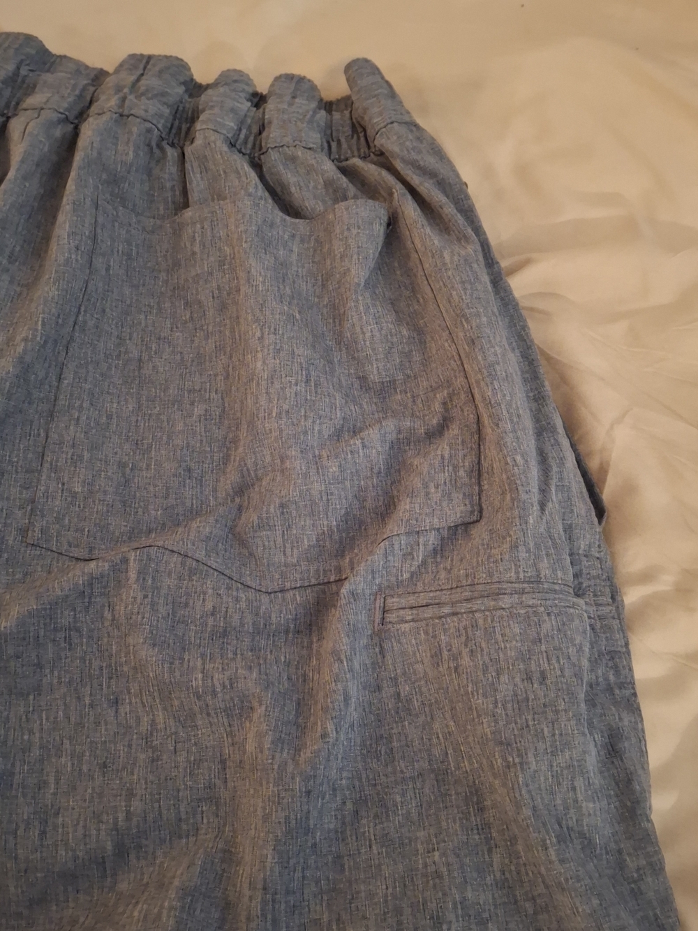 George Women's Blue Heathered Casual Shorts - Picture 8 of 9